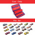 Mchoi Shockproof Carrying Case for Hot Wheels, Toy Car Organizer for 20 Cars, Red Case Only