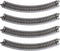 Kato USA Model Train Products Unitrack, 249mm (9 3/4") Radius 45-Degree Curve Track