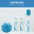 Dr. Brown's Blue Baby Bottle Drying Rack with Cleaning Brush