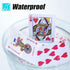 LotFancy Playing Cards, 100% Plastic, Waterproof - 2 Decks of Cards with Plastic Cases, Poker Size Standard Index, for Magic Props, Pool Beach Water Card Games