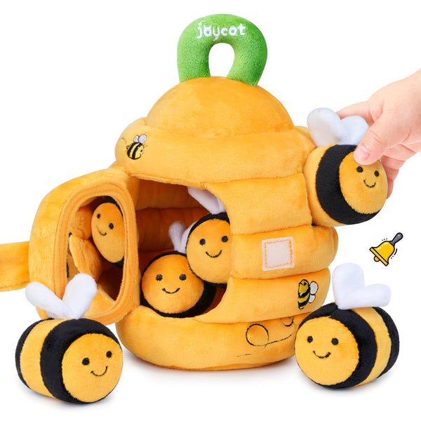 JoyCat Baby Toys 6-12 Months - Soft Baby Beehive with 5 Sensory