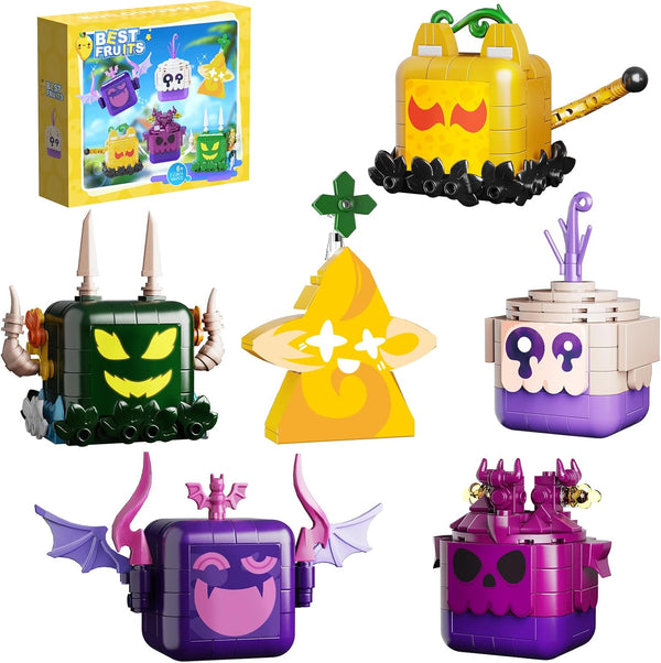 Blox-Fruits Building Set - Cute Anime Game Toy, 494 Pieces Compatible with Lego, Ideal Birthday Present for Game Fans