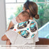 FLildon 2PCS Muslin Burp Cloth for Baby Cute Police Cars Super Absorbent Burping Cloths, Bibs for Newborn Boys Girls