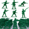 HAPTIME Classic Toy Soldiers Set (50 pcs), Plastic Army Men Action Figures for Creative Play and Learning Adventures