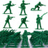 HAPTIME Classic Toy Soldiers Set (50 pcs), Plastic Army Men Action Figures for Creative Play and Learning Adventures