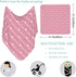 SIMIEEK Set Personalized Baby Swaddle Blanket Girl Boy Custom Name Receiving Blanket with Bow Headband and Hat