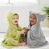 (0-5 HECCEI Toddler Hooded Bath Towel Premium Soft Fleece Baby Bath Cape Green Dinosaur Theme Swim Poncho Fun Dino Gift