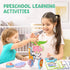 10 Pack Zeoddler Montessori Toys for Toddlers, Wooden Animal Stacking Blocks, Sorting & Stacking Preschool Learning