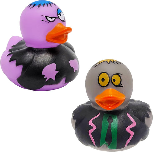 6-Pack Summer 2 Inches Halloween Zombie Rubber Duck Toy Duckies for Kids, Bath, Birthday Baby Showers Beach and Pool