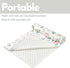 Baby Plush Minky Blanket, Double Layer with Dotted Backing for Baby Girl or Boy, Green Leaf