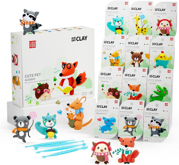 LOUFOR Air Dry Clay Kits - Modeling Clay for Kids, Ultra Light