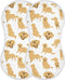 YYZZH Golden Retriever Dog Muslin Burp Cloths for Baby 2 Pack Soft 100%