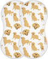 YYZZH Golden Retriever Dog Muslin Burp Cloths for Baby 2 Pack Soft 100%