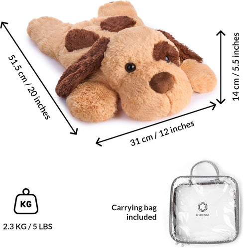 5 Lbs ODOXIA Weighted Stuffed Animal for Anxiety | | Calming & Comforting | Dog Stuffed Animal Sensory | Weighted Plush