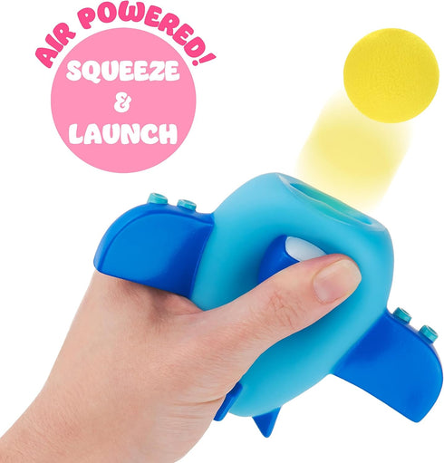 1pc Foam Ball Popper Toy - Squeeze & Launch Airplane Toy w/ Foam Balls Included Plane Ball Shooting Squishy Toy