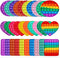 Joyisle 12pcs 5in Random Pop Bubble Fidget Sensory Toys, Pop Toy Bulk for