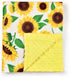 Boyoung Baby Blanket 30x40 Inch - Soft Minky Warm Receiving Blanket with Double Layer Dotted Backing for Newborns