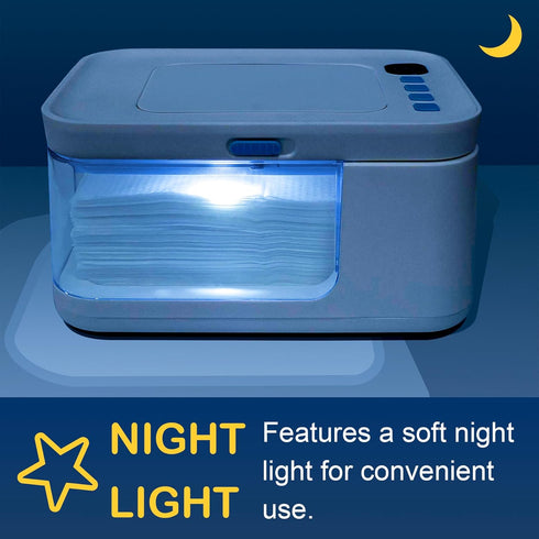 Baby Wipe Warmer and Dispenser Portable Heated Diaper Wipe Heater with Fast Heating, Large Capacity, and Anti-Dry Out