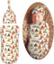 Sailboats Cartoon Newborn Swaddle Blankets Hat Sets Soft Baby Receiving Blanket Swaddle