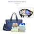 Mommy ROYALFAIR Diaper Bag Tote Bag for Toddler Messenger Tote Diaper Bags Purse with Stroller Hook (Medium,Navy Blue)