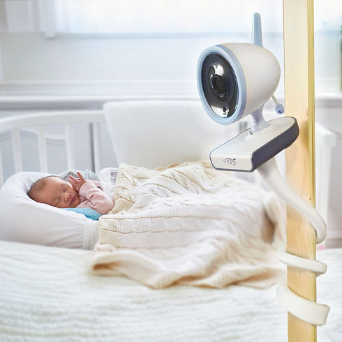 Nanit Pro Smart Baby Monitor & Flex Stand Mount, Compatible with VTech VM901, VH919HD, Momcozy BM01, White