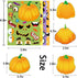 36 Sheets Halloween Pumpkin Craft Stickers, Kids DIY Make a Pumpkin Face Sticker for Halloween Treats Party Favors