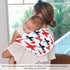 Bulletgxll Set 4, Airplane Pattern Unisex Baby Burp Cloths of Soft Absorbent Organic Cotton Muslin Burping Cloths