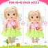 9 Sets 10-12 Inch Dolls,12 Inch Set ECORELF Alive Baby Doll Clothes, Doll Clothes for Girl Baby Doll Dress Outfits