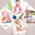 3 Summer AirSwim Inflatable Baby Chair, Inflatable Baby Seat for Babies Months and Up, Blow Up Chair with Built in Air