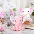 6 Pieces Elephant Stuffed Animals, 8 Inch Big Ear Plush Toy Gift for Baby Shower, Woodland Nursery Decor