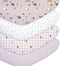 Little Grape Land Toddler Sheets 4 Pack Baby Crib Sheets Fitted for