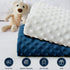 Homiest 2 Pack Changing Pad Cover, White + Light Navy Blue Changing Table Sheets, Ultra Soft Fleece Minky Dot Fabric