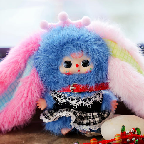 1PC(1 14 (1PC Baby Three Rabbit Macaron Cute Mini Bunny Plush Blind Box of Possible Styles) Cute Figures Collectible