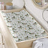 KuphiL10C Girls-16x32 Cute Mallard Ducks Flowers Floral Leaves Baby Changing Pad Cover, Unisex Mallard Duck Nursery
