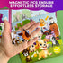 QUOKKA Magnetic Puzzles for Toddlers 2-4, 2x48 Travel Puzzle Games for Kids Ages 3-5, Learning Magnet Toy