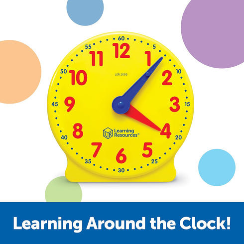 Learning Resources Big Time Student Clock - Teaching & Demonstration Clock for Ages 5+