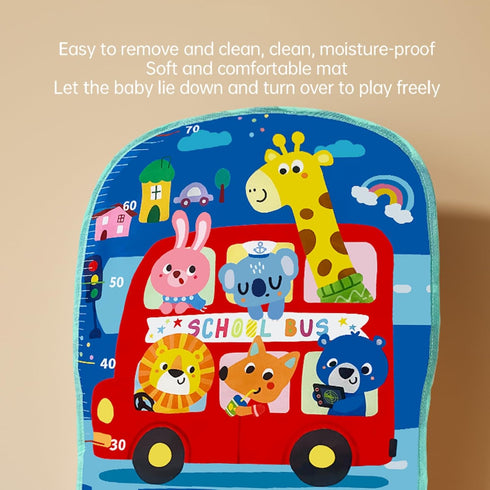 JING SHOW BUSSINESS Tummy 0 3 6 9 12 Baby Play Mat Baby Gym,Play Piano Time Baby Activity Mat, Music and Lights Boy