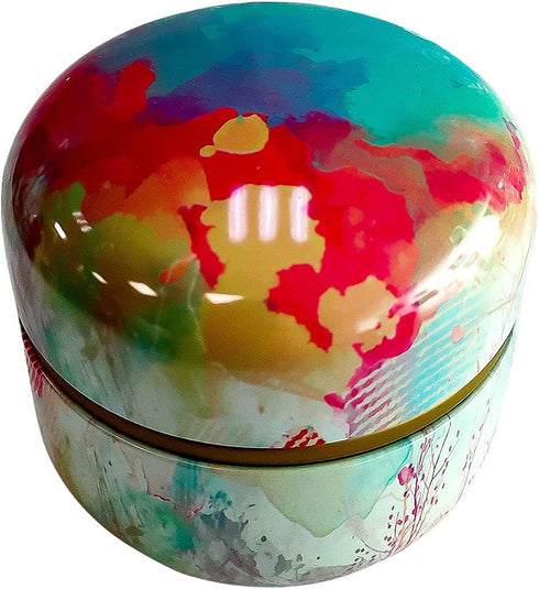 Topwon Body Powder Container with Powder Puff for Baby Women Talc Free Dusting Loose Powder Case Home Travel Powder Box
