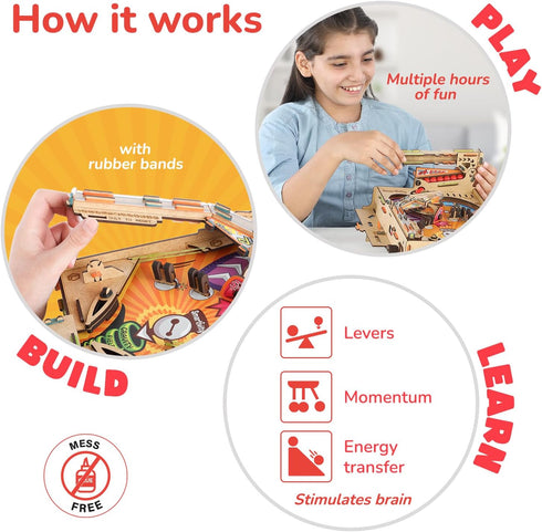 8-14 Smartivity DIY Pinball Machine for Kids Years Old | Global Award Winning Arcade Game | Build Your Own Pinball I