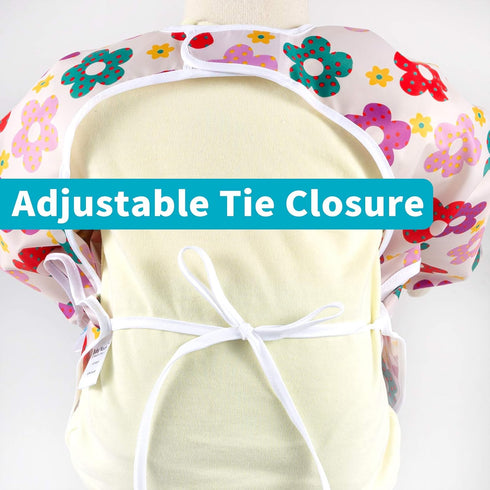 3 Pcs Long Sleeved Baby Bib Set | Waterproof Bibs with Pocket Bundle | Toddler Smock Bib 6-24 Months