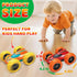 VONZAWAY 3-5 3 4 5 360 4WD Car Toys for Ages Boys, Push and Go Monster Truck Toys for Year Old Kids, Double-Sided Flip