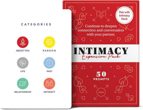 BestSelf Intimacy Deck Expansion Pack, 50 Conversation Starters, Meaningful Couples Game. Perfect Valentine day card games for couples, couples card games