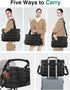 Mommy KUBYA Diaper Bag Tote, Puffer Diaper Tote Bags for Women Lightweight Travel Work Hospital Baby Bag Crossbody Bag