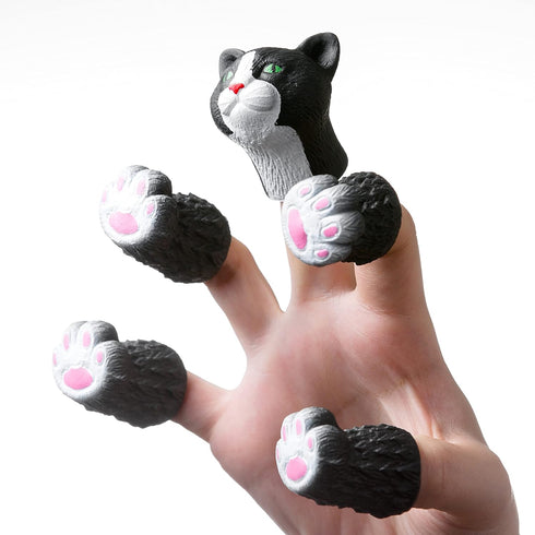 AQKILO Cat Finger Puppet Set, Novelty Animal Theater Props, Fun Gifts for Kids