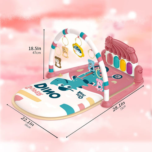 Tummy 5 012 dearlomum Play Mat & Activity Gym, Piano Time Gym Mat with Infant Sensory Toys, Music and Lights, Gifts