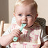 Remerry Silicone Bib for Baby Girls, Pink Waterproof Feeding Bib with Pocket Adjustable for Baby Toddlers Drooling