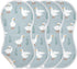 Set 4 Pack vvfelixl Baby Burp Cloths White Gooses Baby Newborn Cotton Burping Cloths Baby Washcloths