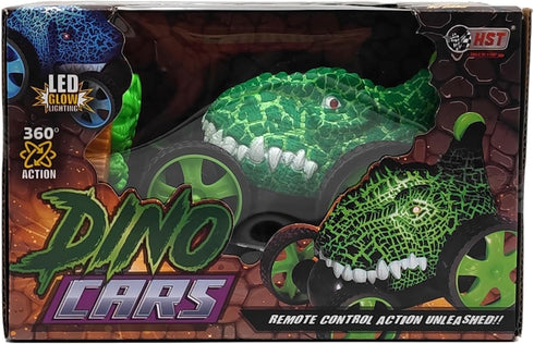 RC Stunt Cars for Kids, Dinosaur Remote Control Car with 360 Degree Rotation, Birthday Gifts for Ages 3-5