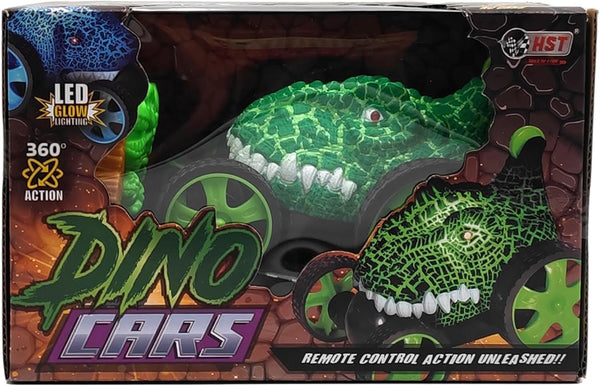 RC Stunt Cars for Kids, Dinosaur Remote Control Car with 360 Degree Rotation, Birthday Gifts for Ages 3-5