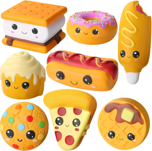Zhanmai 8 Pcs Slow Rising Toys Food Foam Stress Toys in Hot